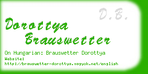 dorottya brauswetter business card